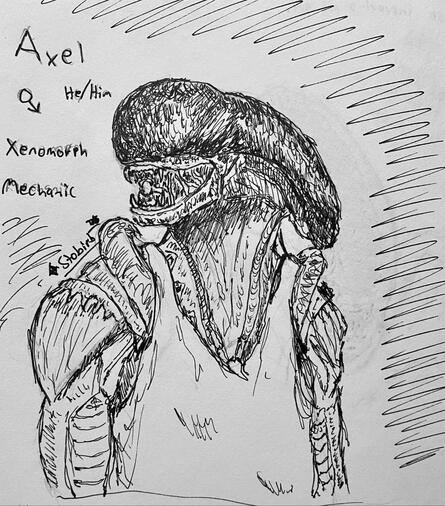 Axel, a Xenomorph (If you know, you know)