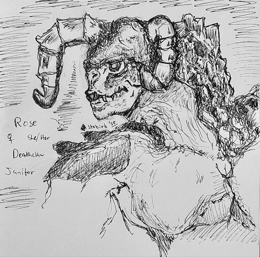 Rose Inked Sketch #1